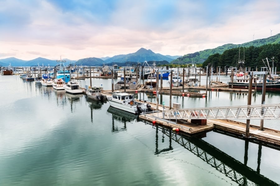 Coastal town in Alaska. 