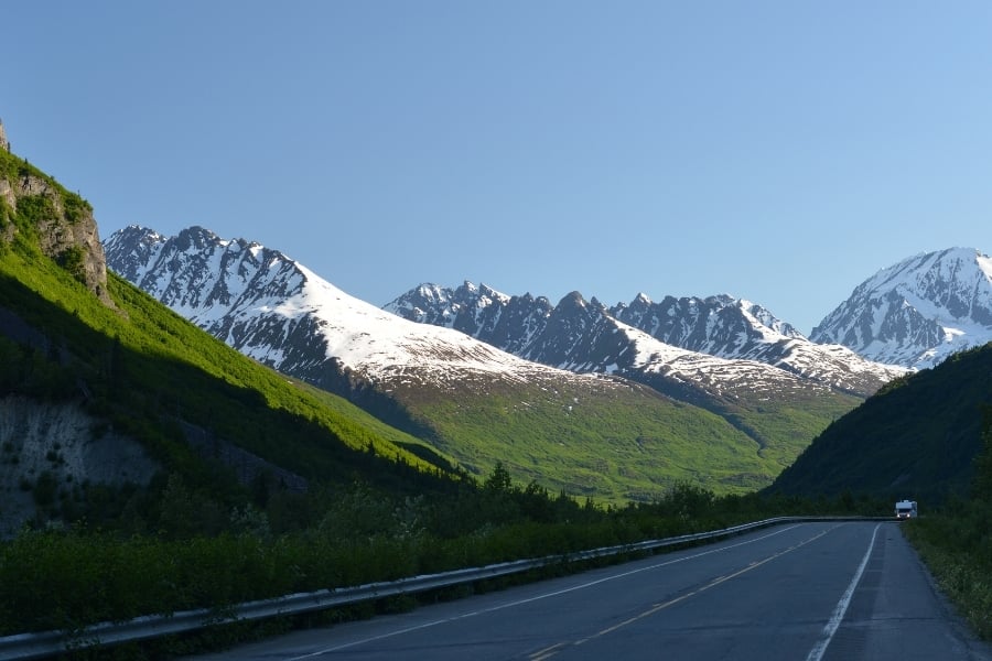 Richardson Highway Near Tolsona, Alaska. 