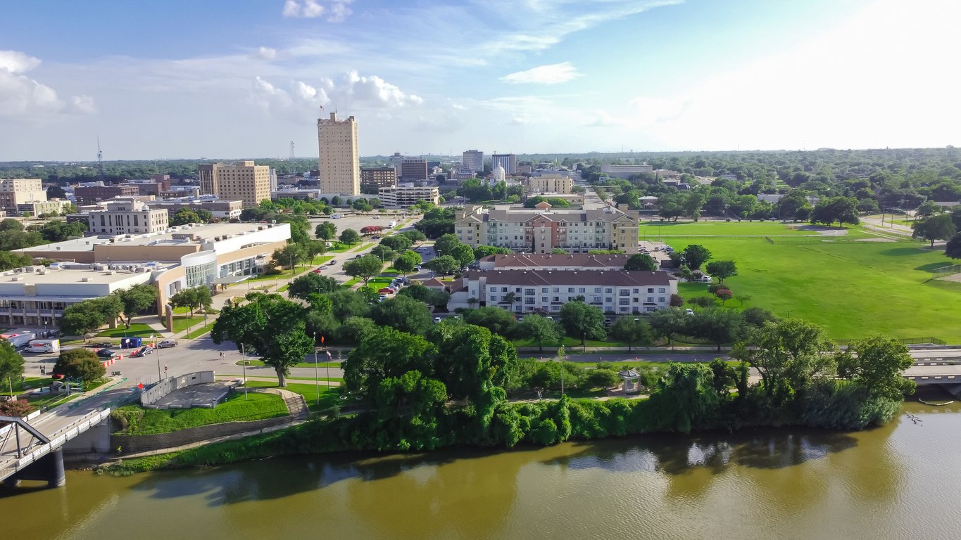 aerial view of Waco