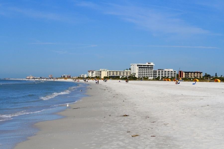 Clearwater Beach near MacDill AFB and Tampa