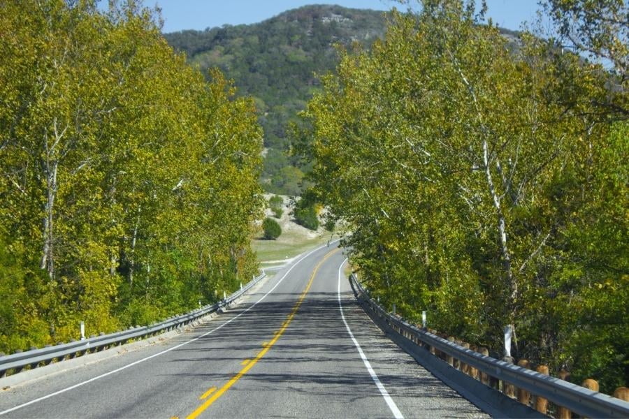 Driving through the Texas Hill Country