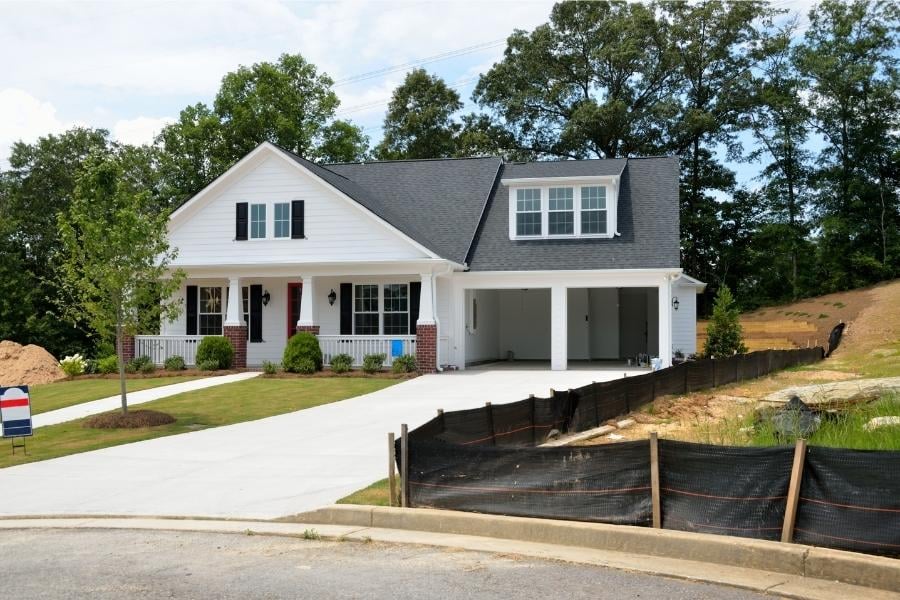 New homes being built in neighborhood