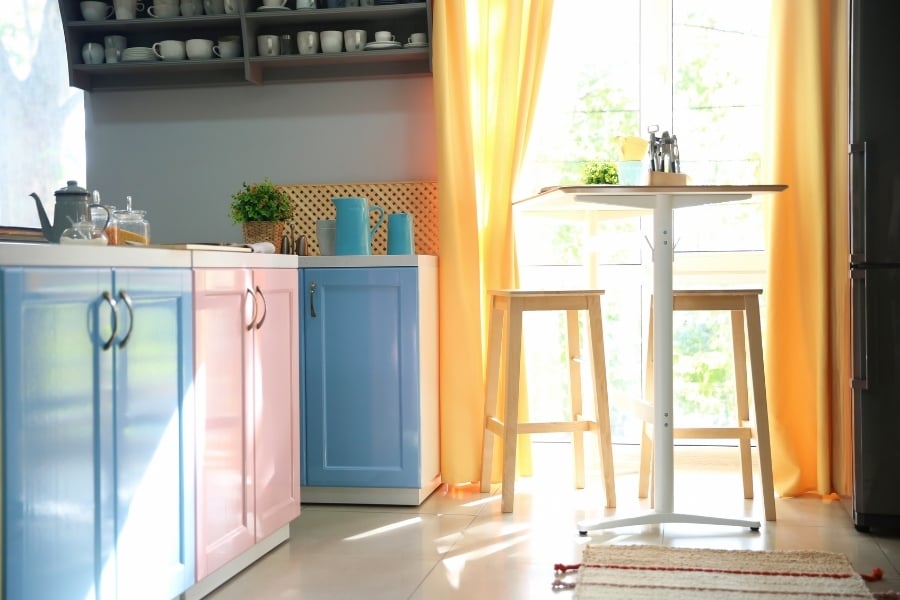 Choosing a type of paint for your kitchen cabinets comes down to what you want in your kitchen. 