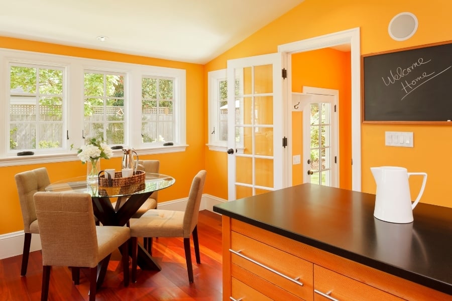 After painting your cabinets, painting your walls should be a breeze. 