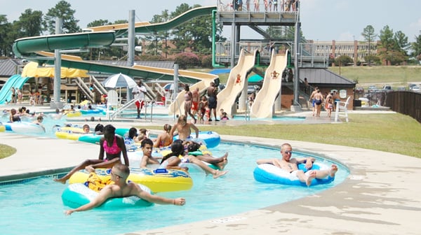 Palmetto Falls Water Park near Fort Jackson