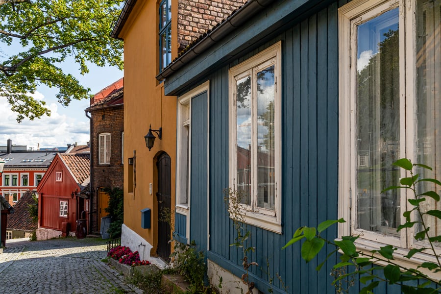 row of homes for rent in Norway