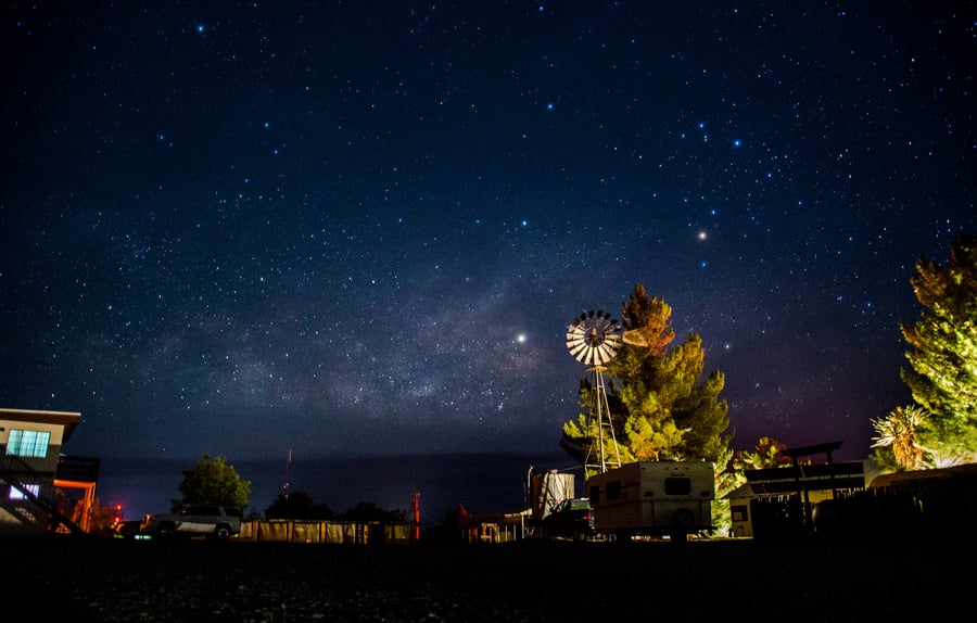 night skies over west texas