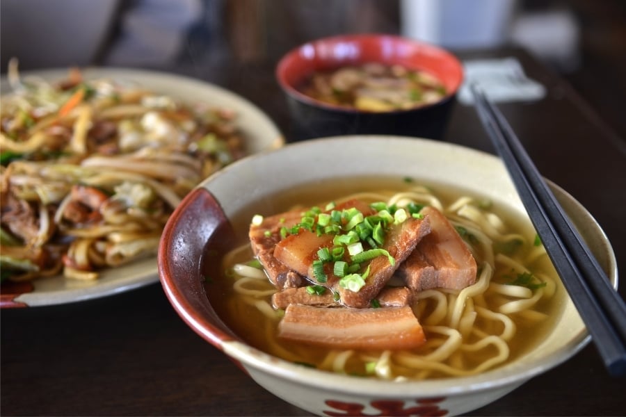 Okinawa sobe noodles