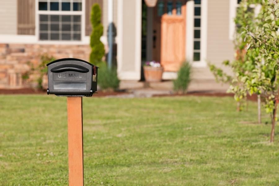 front door and mailbox upgrades for home sale