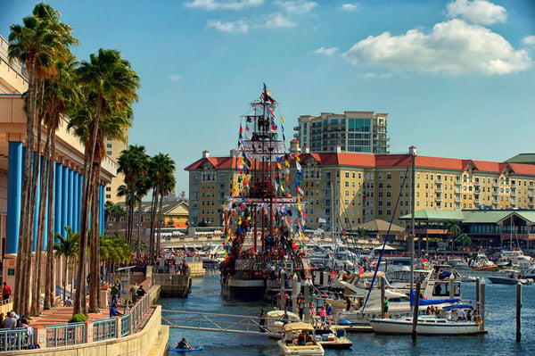 The annual Gasparilla Pirate Fest in Tampa, FL. 