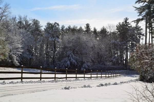 Hanscom AFB snow