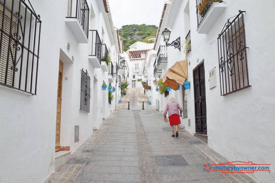 European village street