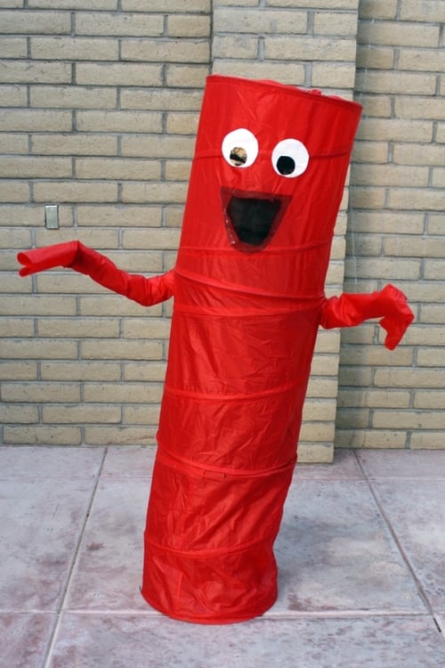 red tube halloween costume