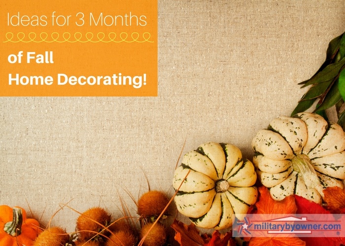 Ideas for 3 months of fall home decorating!