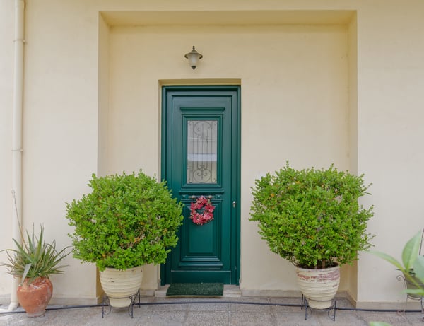 Make over your front door with a shade of green for instant curb appeal. 