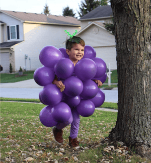 Bunch of Grapes halloween costume for kids