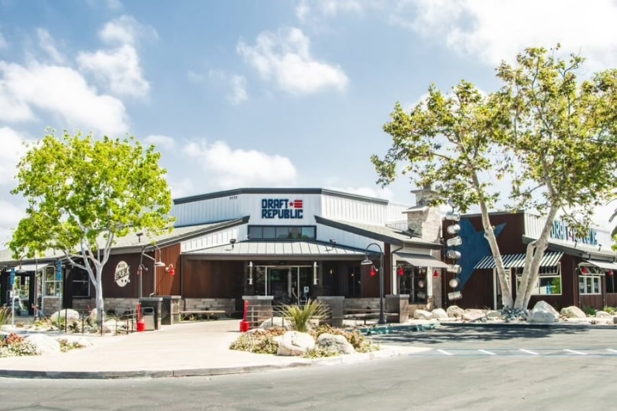 front of Draft Republic in Carlsbad, California