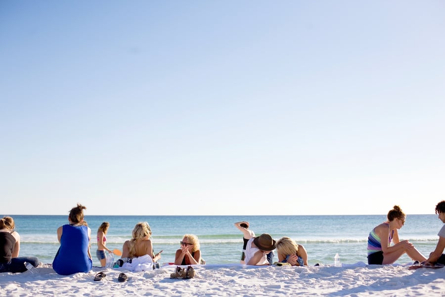 The white sands of Destin beach near Hurlburt Field, Florida