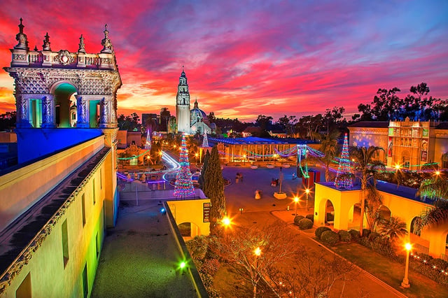 San Diego holiday activities Balboa Park