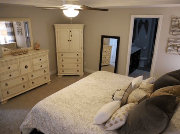 Liberty Lane Fayetteville home for rent master suite