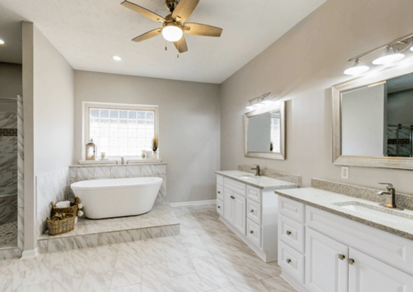 Master bath and suite