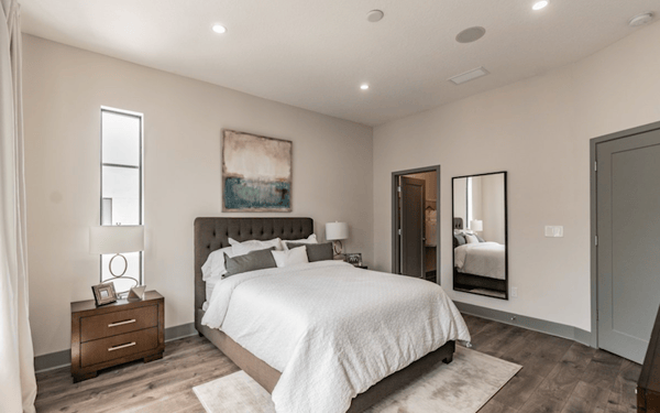 West McElroy townhome bedroom