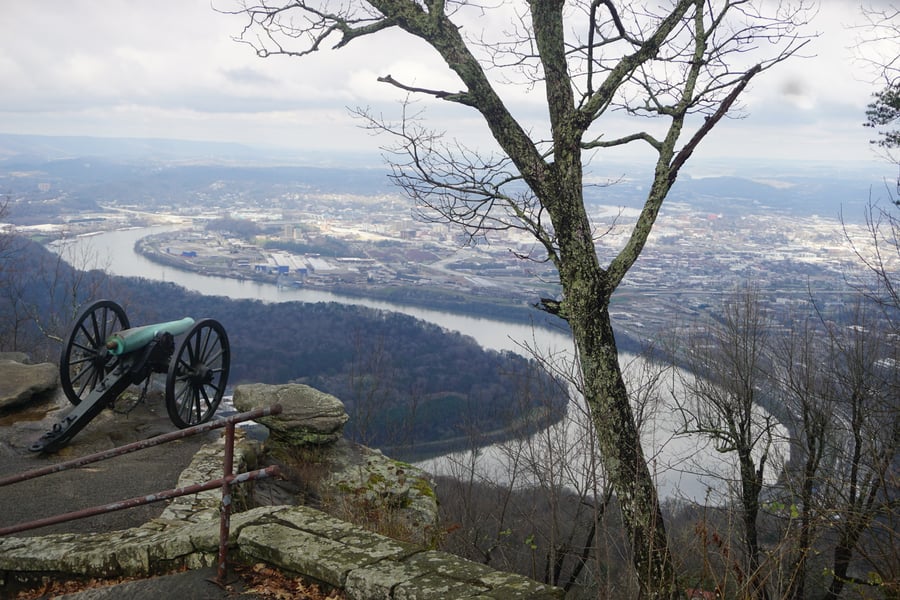 View from Park Point, TN, via the Tenessee Valley Railroad