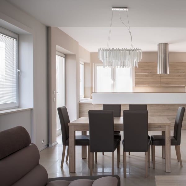 Beautiful dining area at FSBO open house