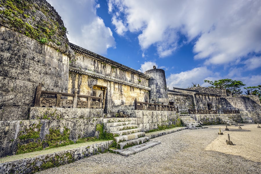 Tamaudun Mausoleum in Okinawa, Japan. 