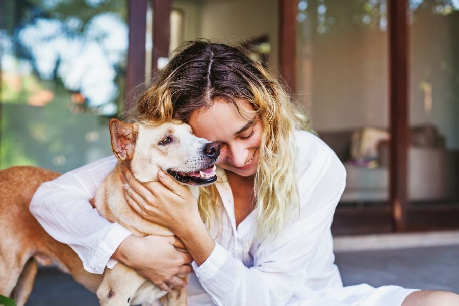 Renter holding their pet