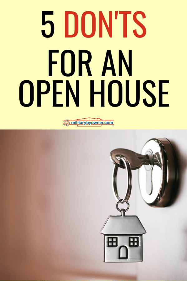 5 Donts for an Open House