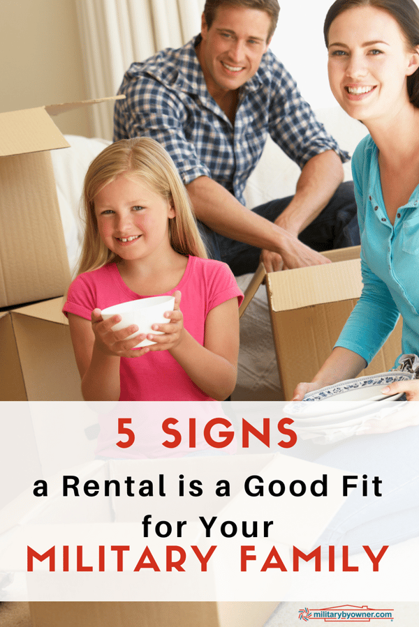 5 Signs a Rental Is a Good Fit for Your Military Family 1
