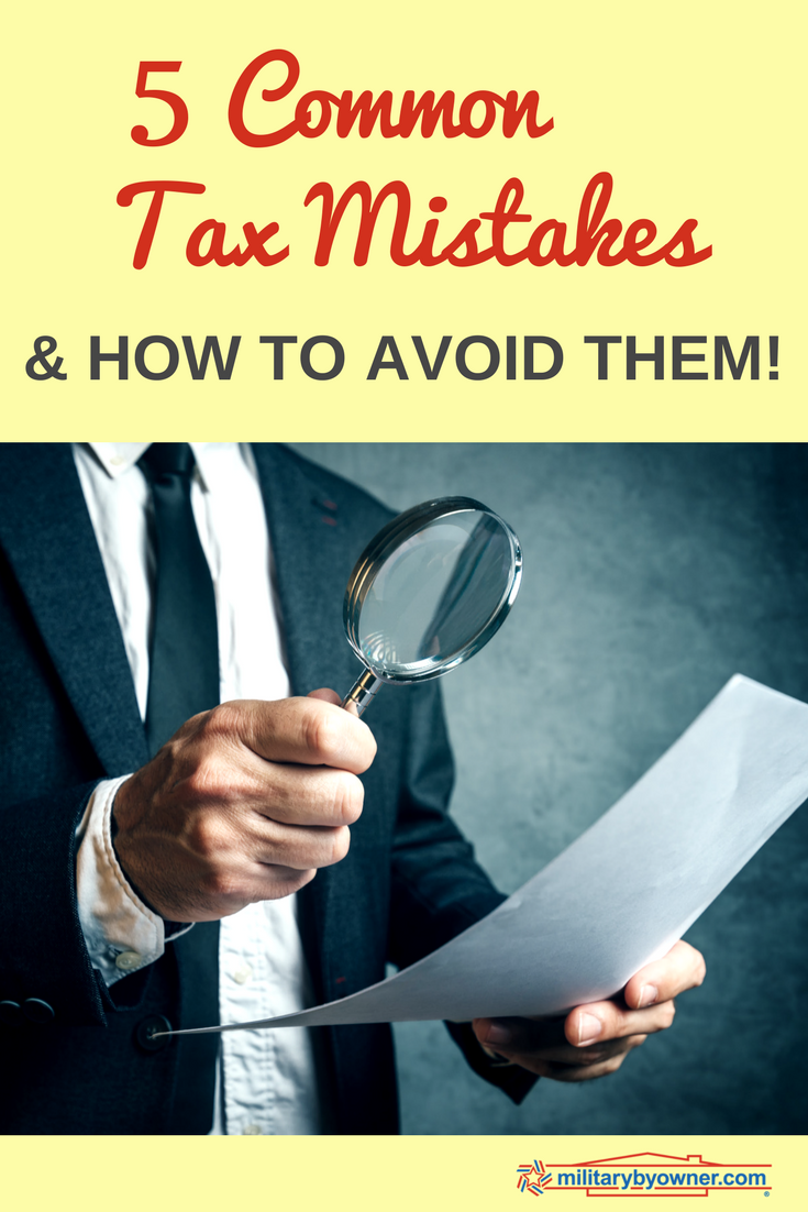 5 Common Tax Mistakes and How to Avoid Them