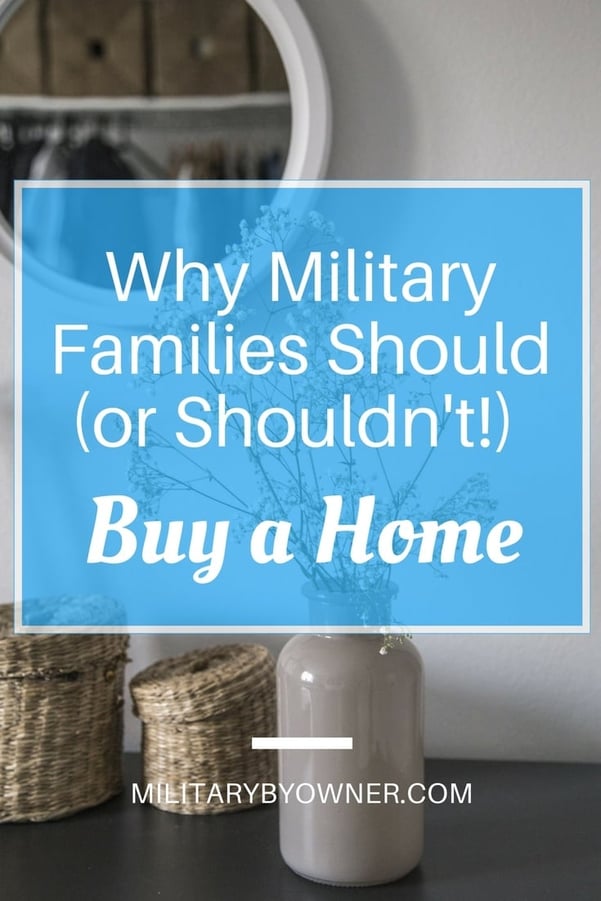 Why military families should (or shouldn't!) buy a home. 