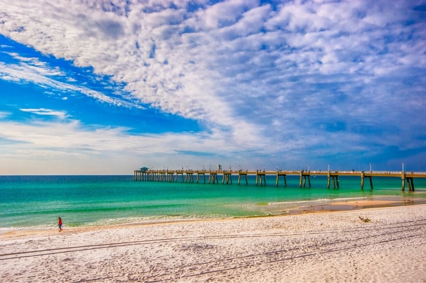 Florida beach near Eglin AFB