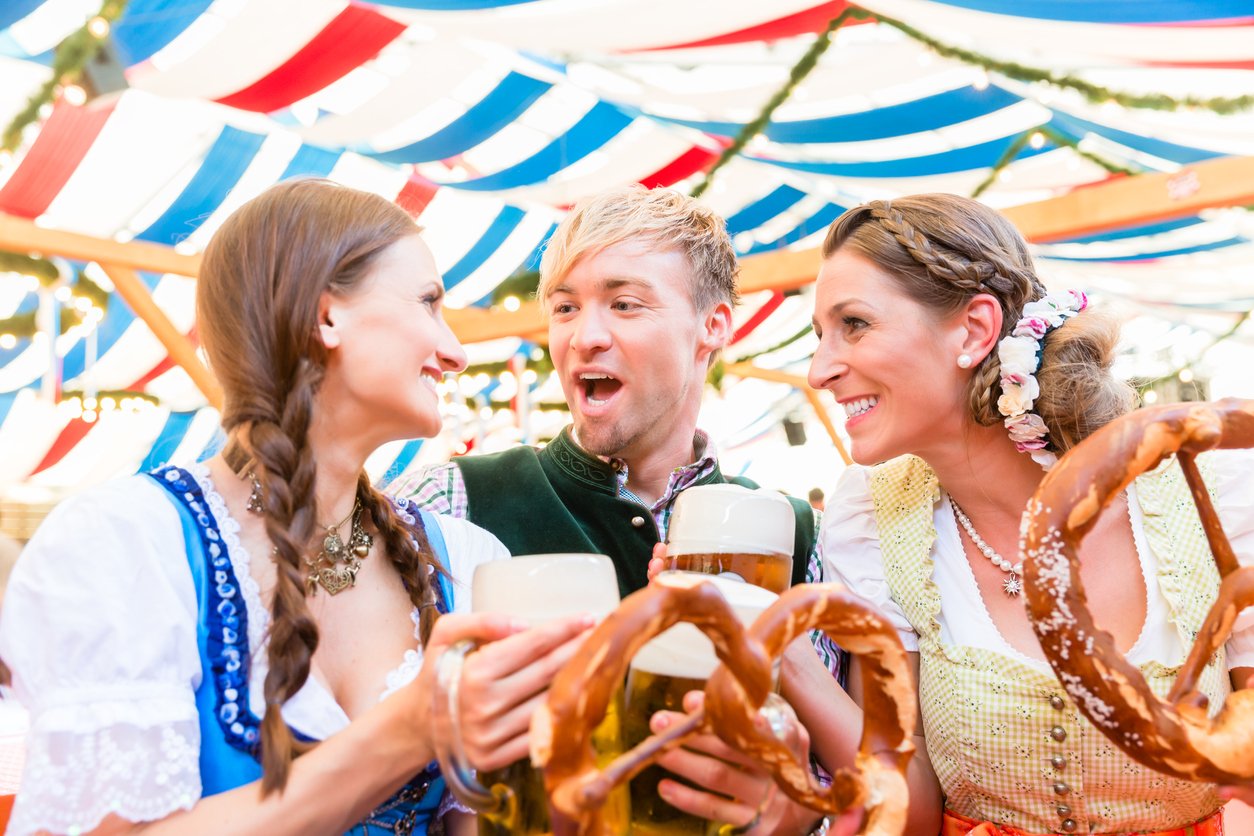 Friends at Oktoberfest in Bavaria