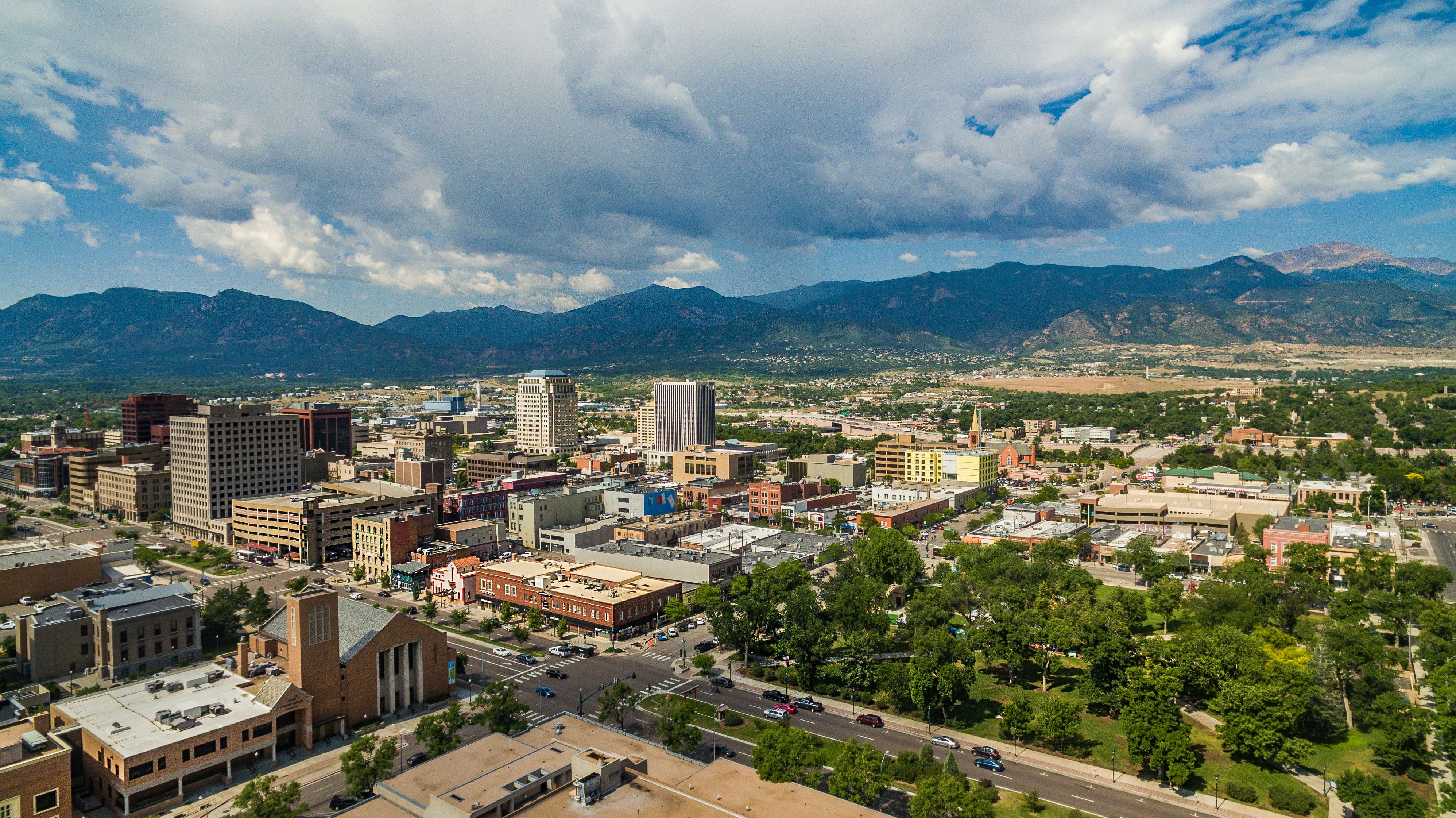 Colorado Springs downtown skyline