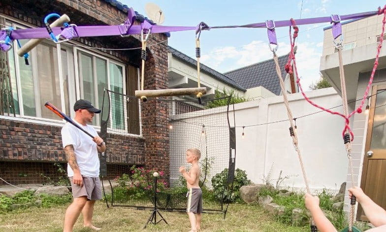 Slackline playset