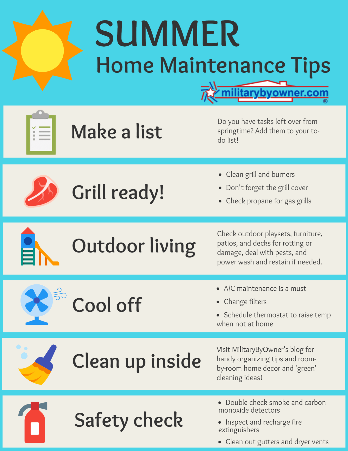 Don’t Ignore These Summer Home Maintenance Chores [infographic]