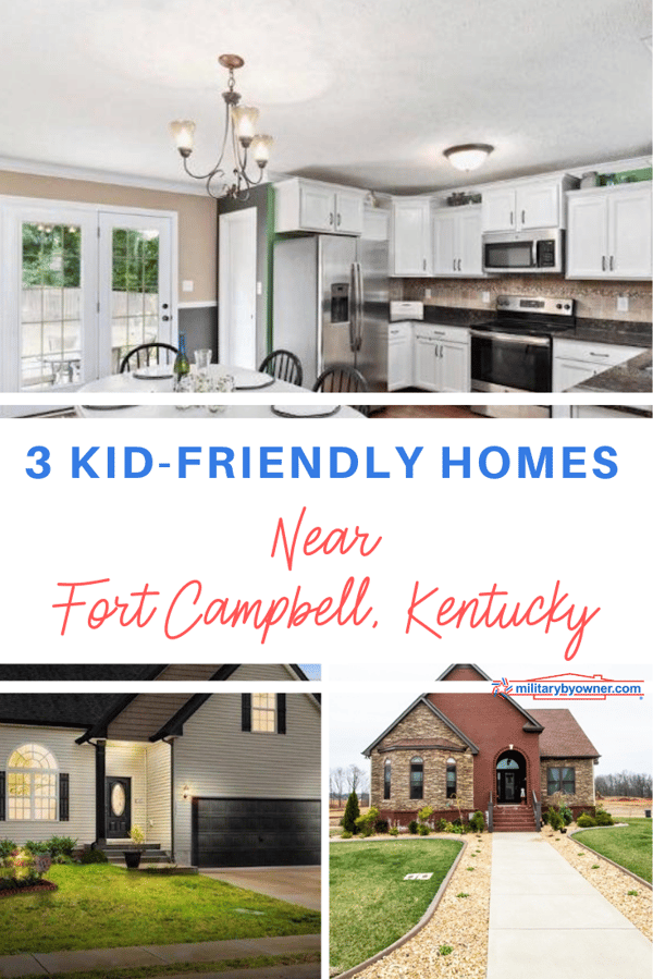 3 Kid-Friendly Homes Near Fort Campbell, Kentucky