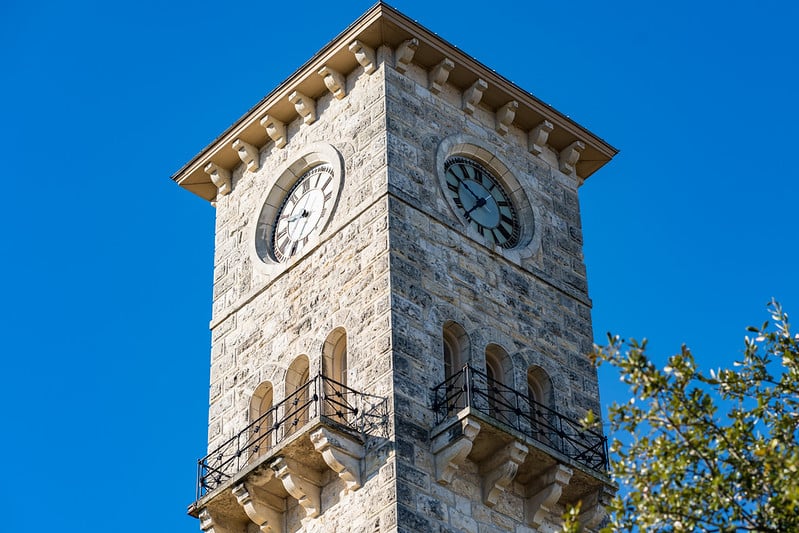 Quadrangle Clock Tower at Fort Sam Houston