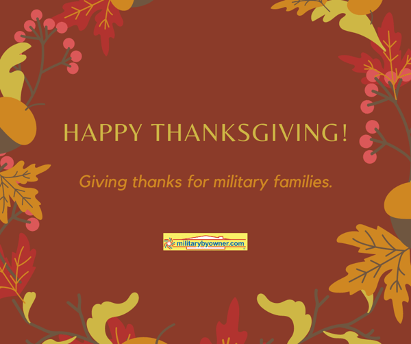 Giving thanks for military families