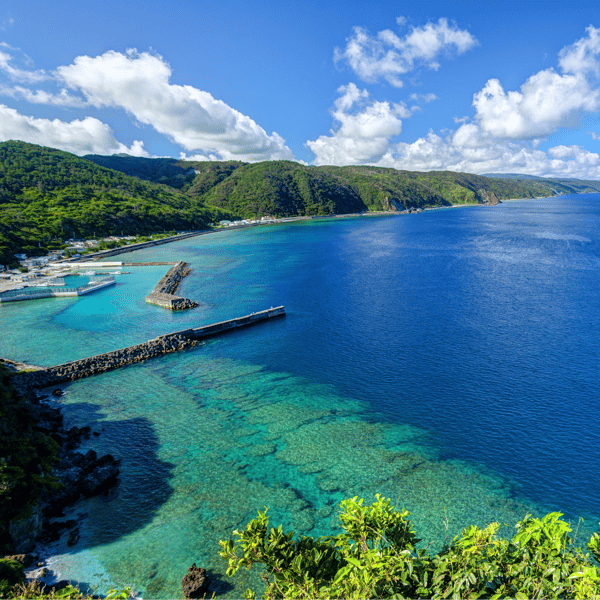 Beautiful coastline in Okinawa. 