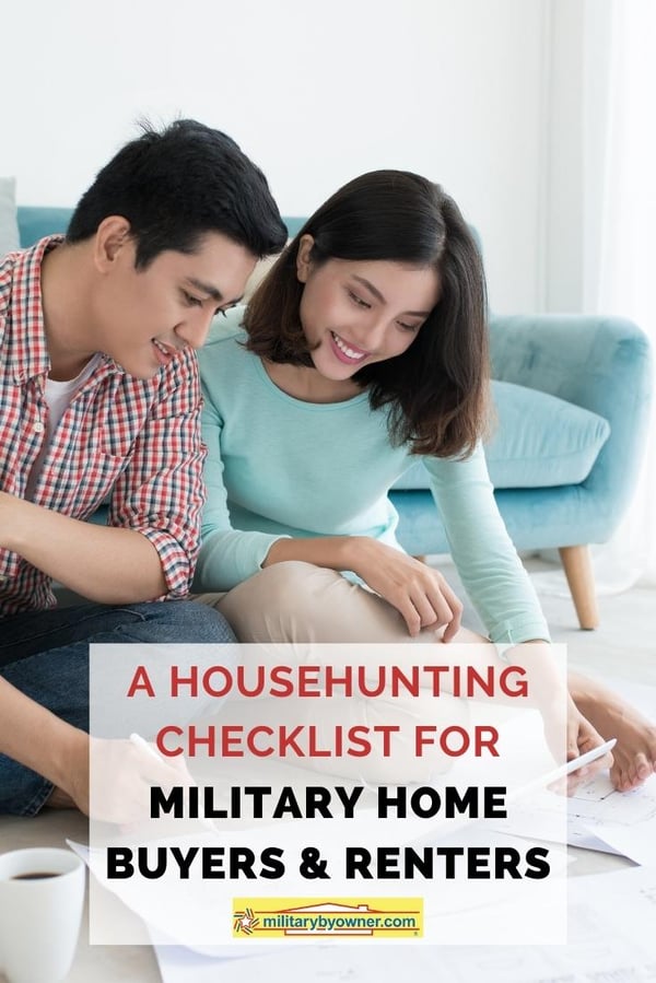 A Househunting Checklist for Military Home Buyers and Renters