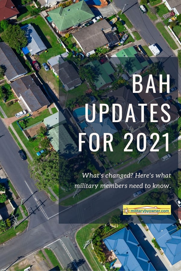 BAH updates for 2021