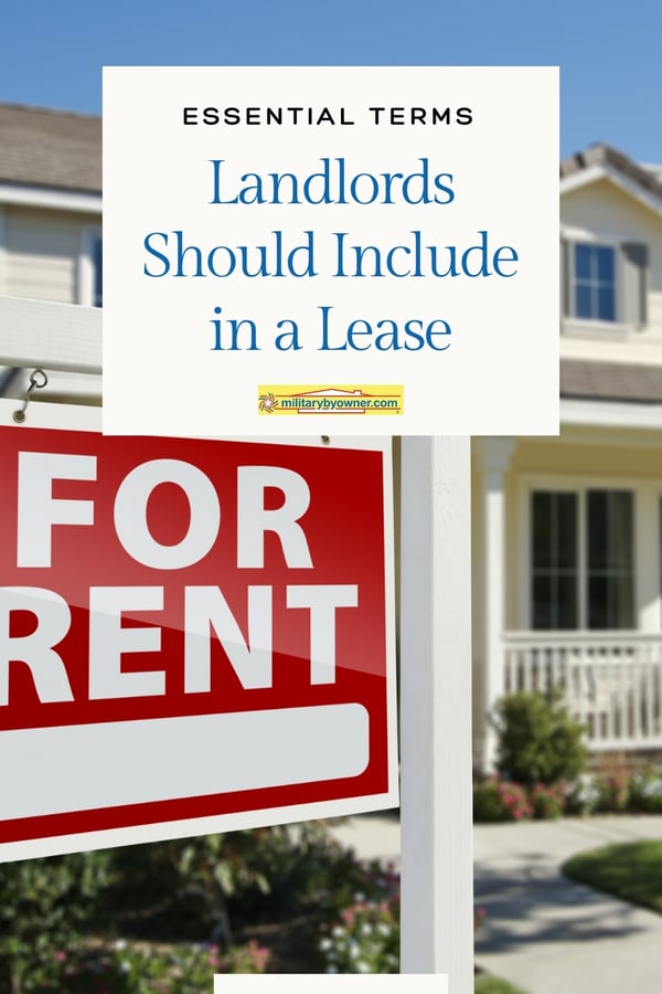 Essential Terms Landlords Should Include in a Lease-1