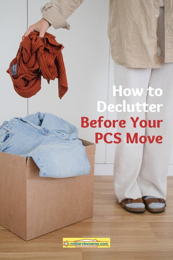 How to Declutter Before Your PCS Move