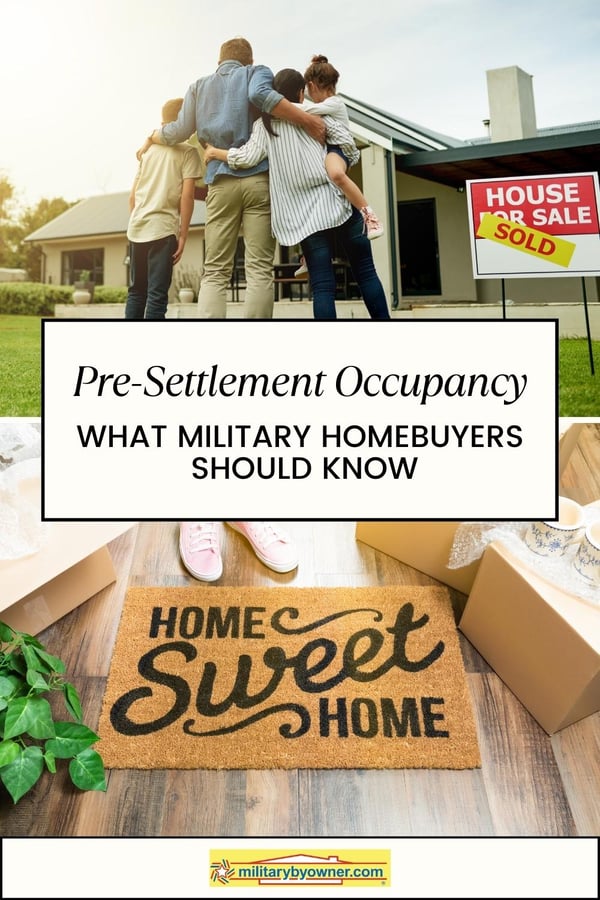 Pre-Settlement Occupancy