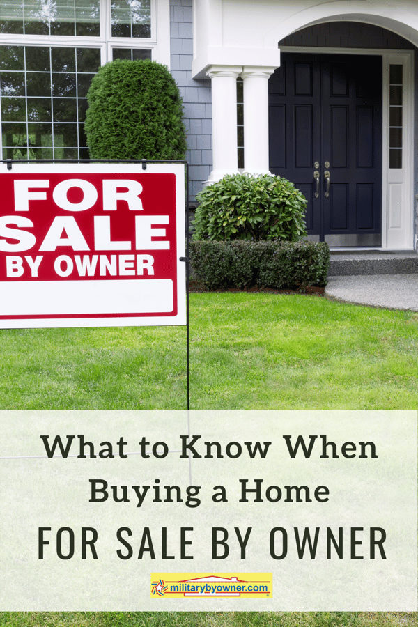 What to Know When Buying a Home For Sale By Owner