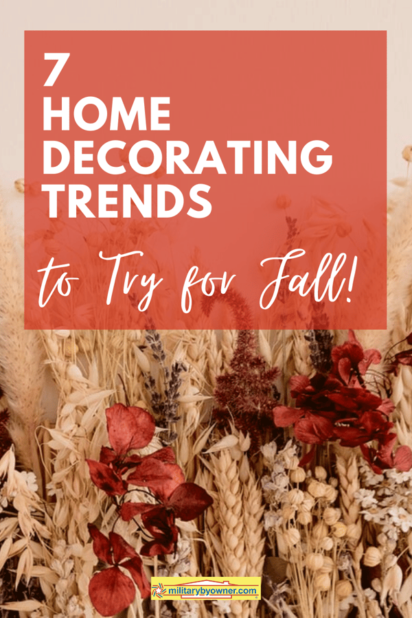 fall home decorating trends